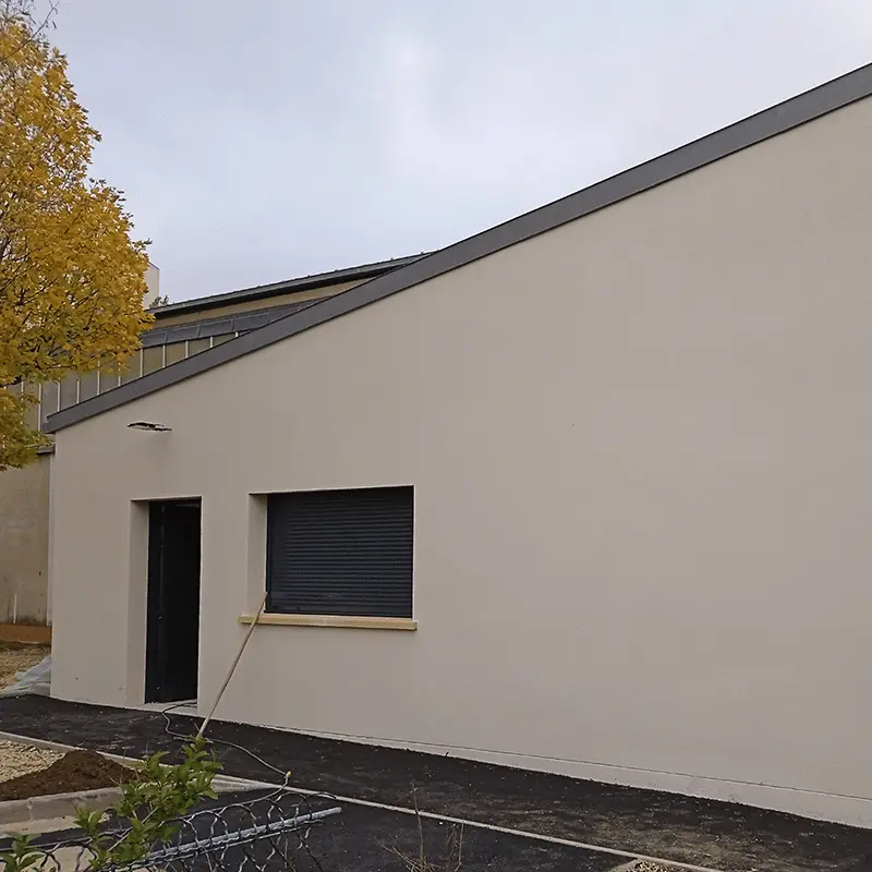 Vue extérieure - Extension gymnase 2