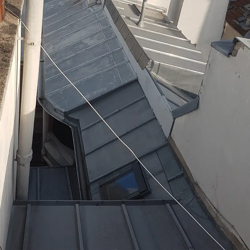 Rénovation des toitures en Zinc 2